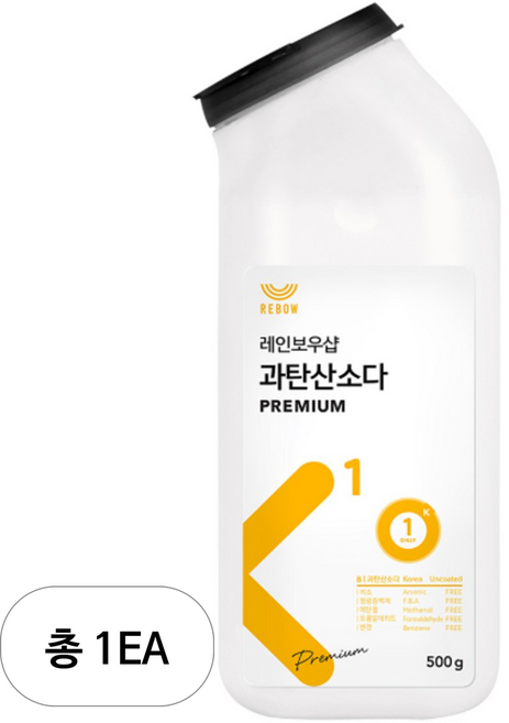 레인보우샵 K1 프리미엄 톡톡이 과탄산소다 세제, 500g, 1개