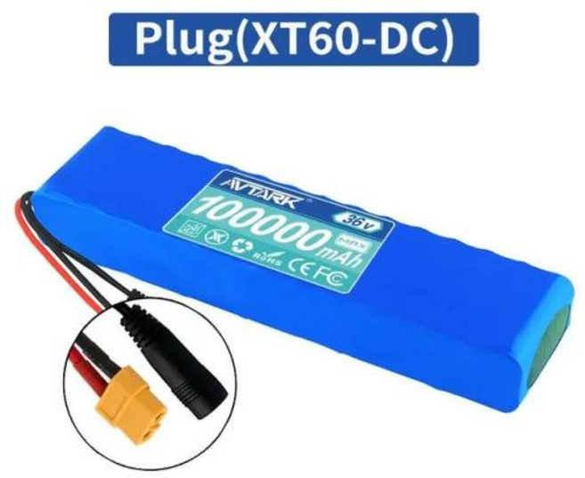 18650 Lithium Battery 36V100Ah 10S3P Pack 600W 42V for Xiaomi M365 Pro Ebike Bicycle Scooter Inside, 1개