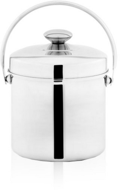 퀸센스 웰라 가정용 스텐 음식물쓰레기통 2L, 실버, 1개