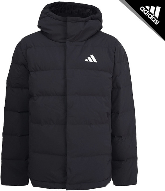 아디다스 헬리오닉 후드 다운 자켓 JN2099 블랙_쿠