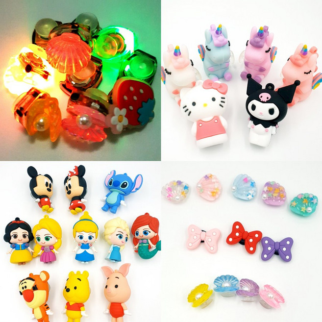 LED 실내화 꾸미기 대형 캐릭터 파츠 인싸템 개당