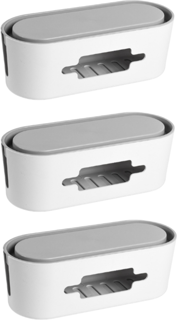 달키상점 5구 멀티탭 정리함 화이트 그레이, 1개