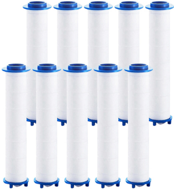샤워기필터 필터리필 샤워기헤드 욕실수전 파워수압 필터샤워기, 화이트, 10개
