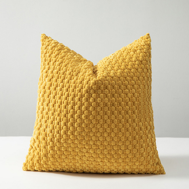 키미블랑 코듀로이 와플모양 심플 쿠션 커버