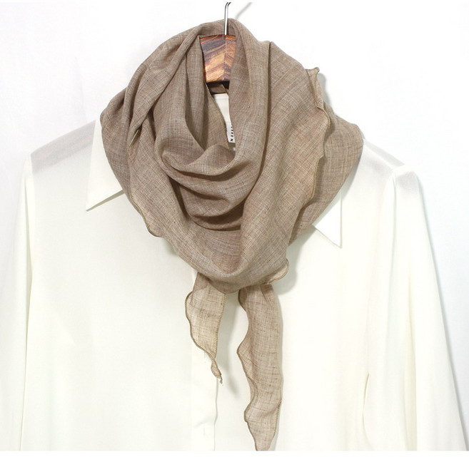 로튼 국내제작 삼각 무지 스카프 머플러 면 심플 우아함 봄 스카프 여성 남성