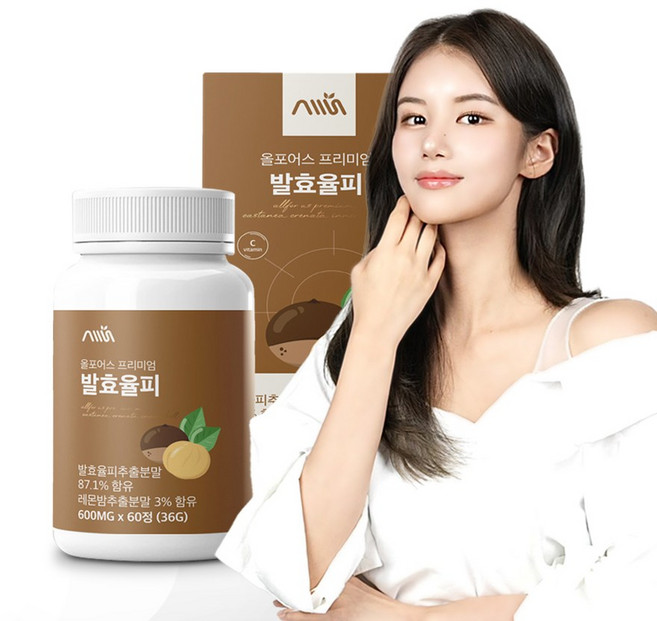 올포어스 프리미엄 발효율피 600mg x 60정, 1개