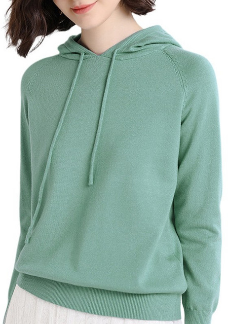 여성 부드러운 긴팔 후드 니트 여유로운 핏의 편안한 데일리 레이어드 아이템 Women's knitwear 5909