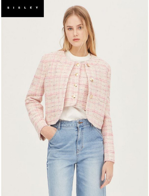 시슬리 캔디 트위드 자켓 SAJK06311
