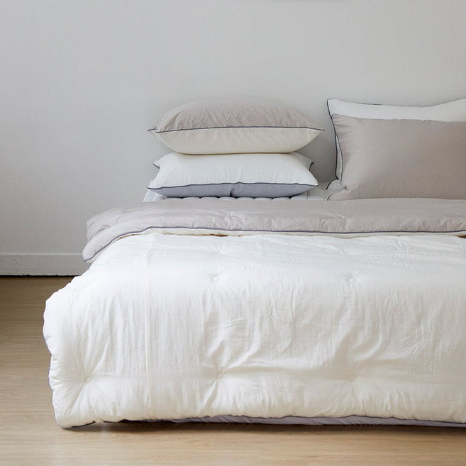 [소프라움앤] 크리미 렌징 모달 워싱 한겨울 차렵이불 싱글퀸(베이지)