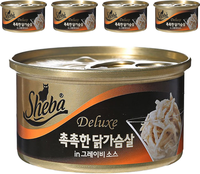 쉬바 고양이 간식캔, 닭, 85g, 5개