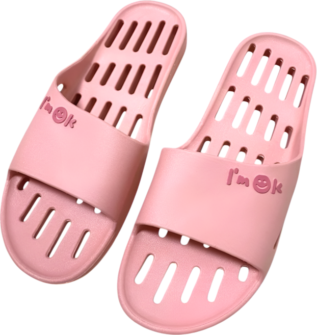 베러바스리빙 발등 낮은 욕실화 배수 건조 잘되는 욕실화, 핑크, 1개