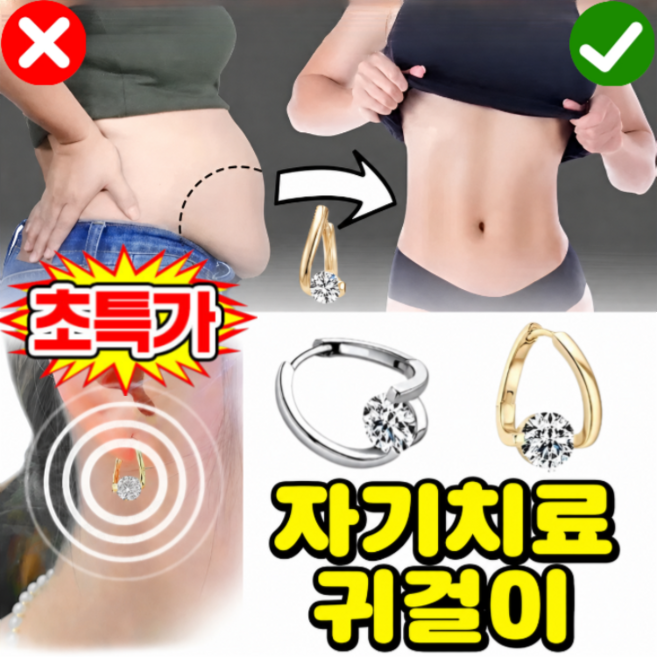 1+1 자기치료 귀걸이 야마나시현·후지산 기슭 자기치료 귀걸이, 로즈 실버 침