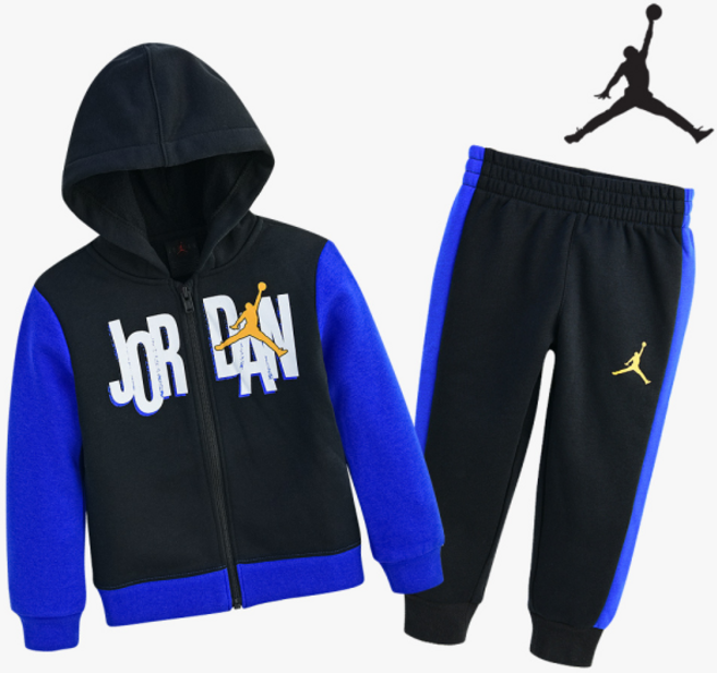 플레이키즈프로 나이키 조던 키즈 FL스크램블 풀집후디세트(기모) N214ST847P (인펀트)