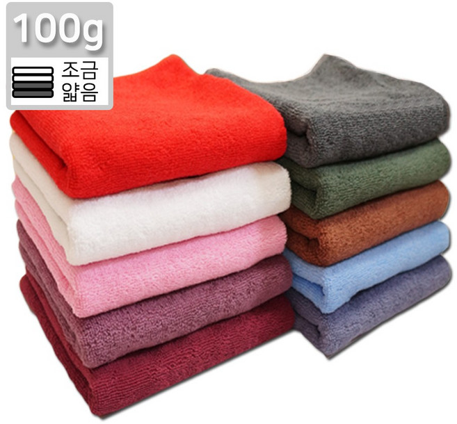 국산 대형 100미용(36x78cm 100g) 순면 업소용 수건 타올 피부관리실 미용실 피트니스 헬스장 목욕타올, 팥죽색, 1개
