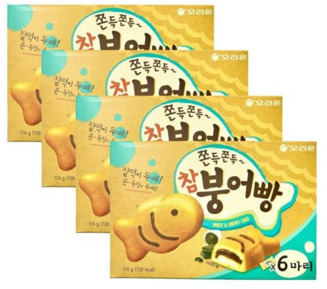 오리온 참 붕어빵 174g x4개