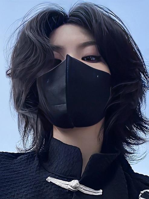 남성 긴머리 가발 장발 스타일링 내추럴 남자 헤어 장모 통 베이지 + 그물망 1개, 암갈색 + 그물망 × 1개