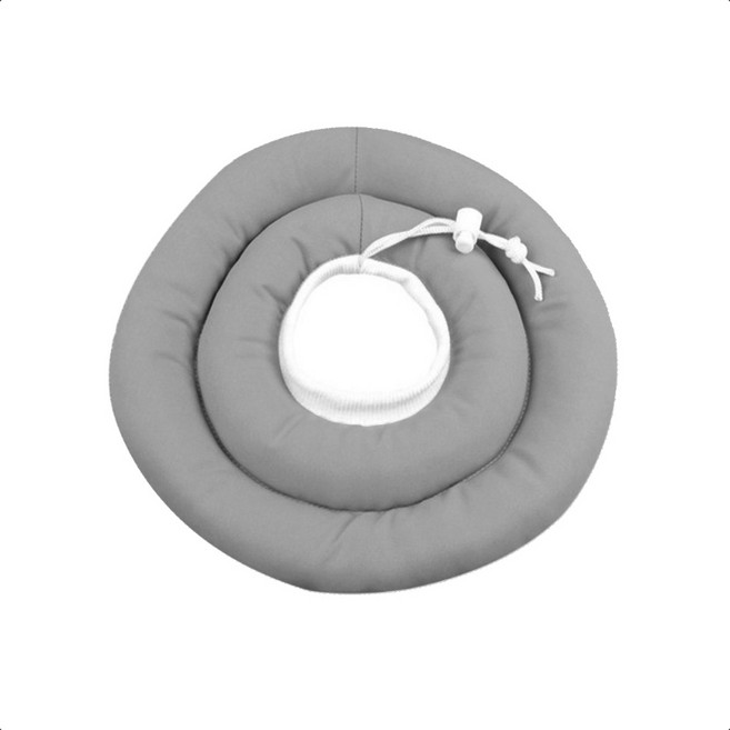 SUPER CREW 초경량 소프트 튜브 편안한 넥카라, 그레이, 1개