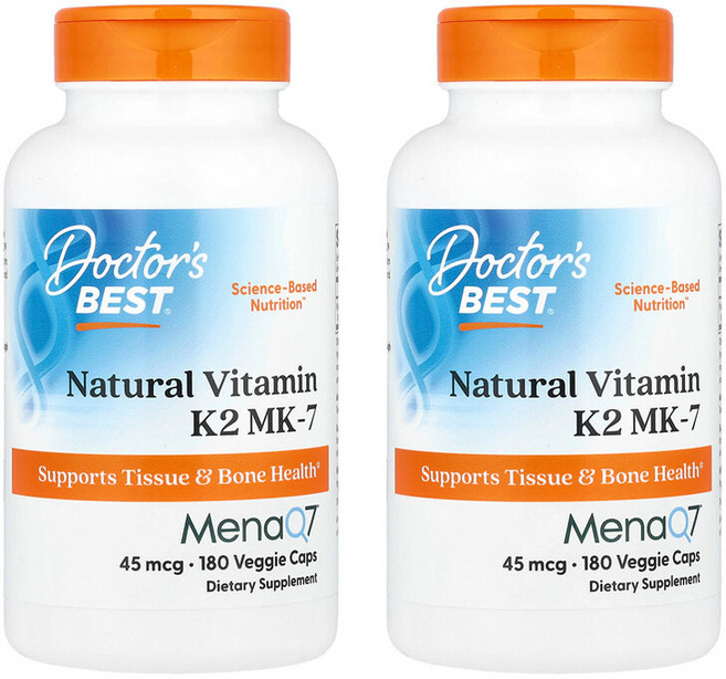 닥터스베스트 내추럴 비타민 K2 MK-7 45mcg 베지 캡, 180정, 2개