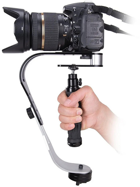 아이폰짐벌 스마트폰짐벌 핸드헬드 디지털 카메라 스태빌라이저 짐벌 DSLR 5DII 모션 스테디캠 고프로 Dji 소니 샤오미 스마트폰 알루미늄, 01=Stabilizer, 1개, 2.Stabilizer with Clip