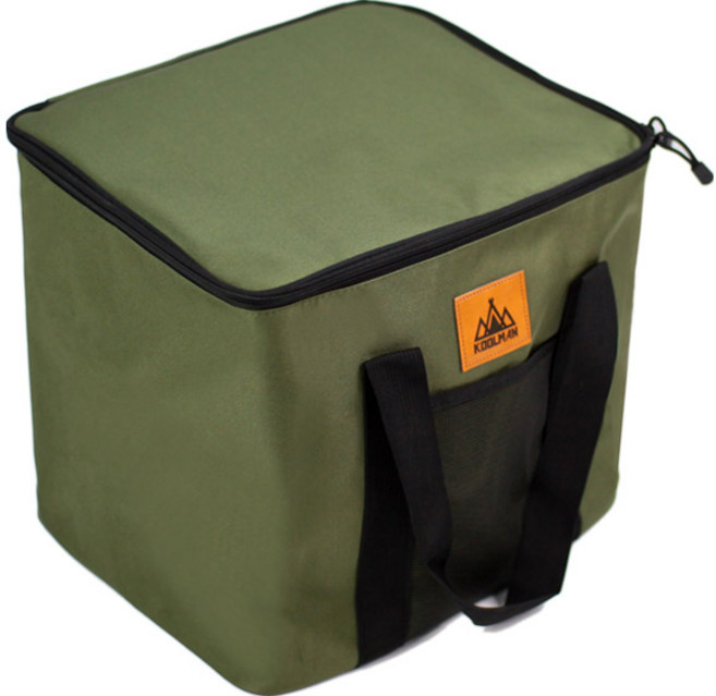 KOOLMAN(쿨맨) 다용도 캠핑 서큘레이터 제빙기 수납가방, 1개, 1단, 제빙기 수납가방 - 올리브그린