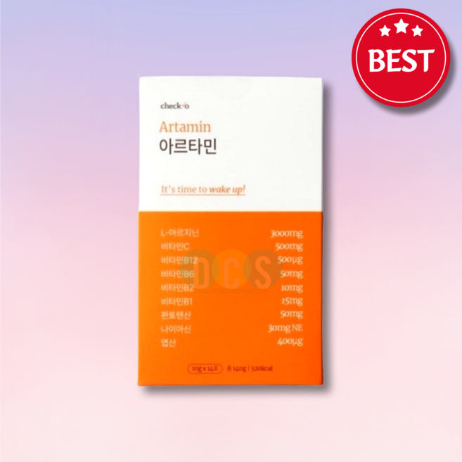 공식 판매처 체크오 아르타민 아르기닌 고함량 활력 비타민, 140g, 1개