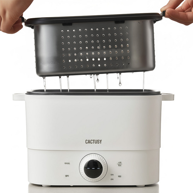 캑터시 스테인리스 만능 채반 멀티쿠커 계란찜기 CY-MS0252WH