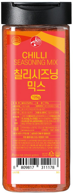 아이엠소스 칠리시즈닝믹스 파우더, 125g, 1개
