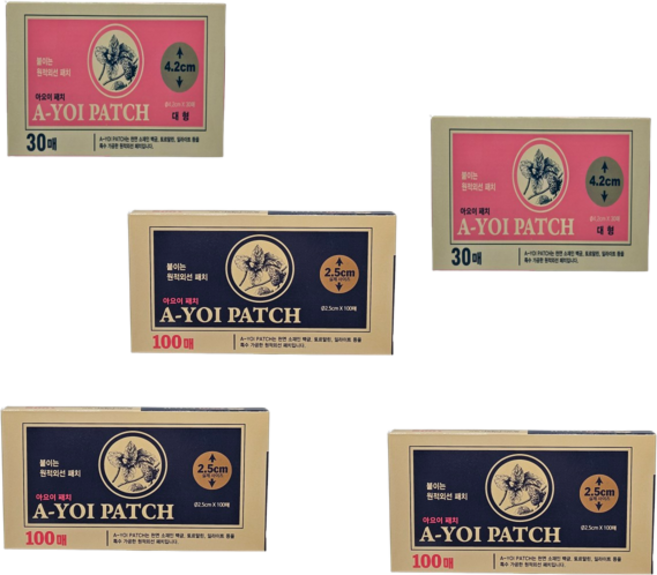 아요이 특허받은 동전 파스 60매 300매 1세트, 360매