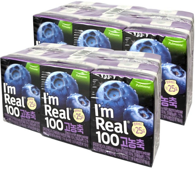 아임리얼 100 고농축 블루베리, 120ml, 12개