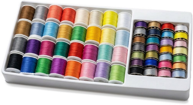 올맘 60종 멀티 재봉사 보빈 밑실 미싱실 재봉실, 1개, 혼합