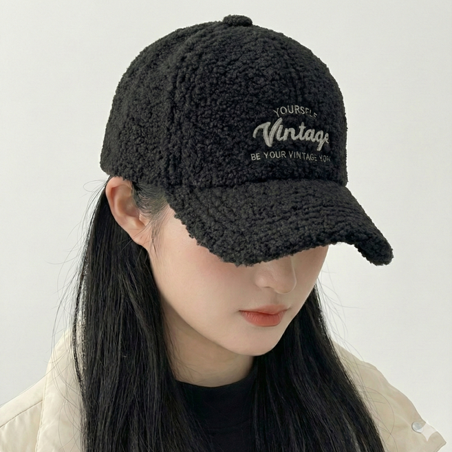 데일리 플리스 볼캡 남녀공용 캐주얼 모자 뚱스몰