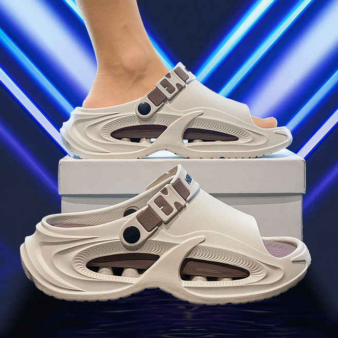 미노스토리 이중쿠션 족저근막 리커버리 무중력 남성슬리퍼