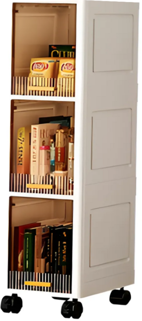 피에스컴퍼니 틈새수납장 냉장고 수납장, 화이트