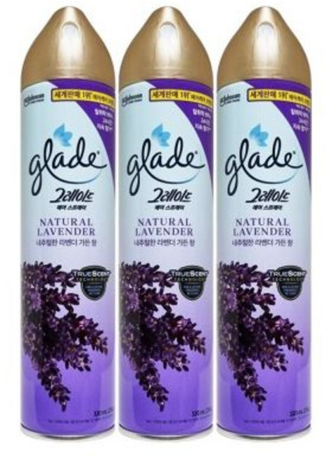 그레이드 방향 탈취제 미스트 내추럴한 라벤더향 320mL x 3개, 그레이드 방향 탈취제 미스트 내추럴한 라벤더향 320m