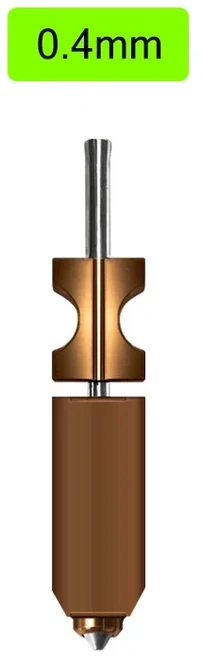 FlashForge Ad5x 노즐 강화 0.25 0.4 0.6 0.8 Adventurer Ad5x Flashforge Extruder Ad5x Hotend 3d 프린터, 09 0.4mm, 02 2PCS