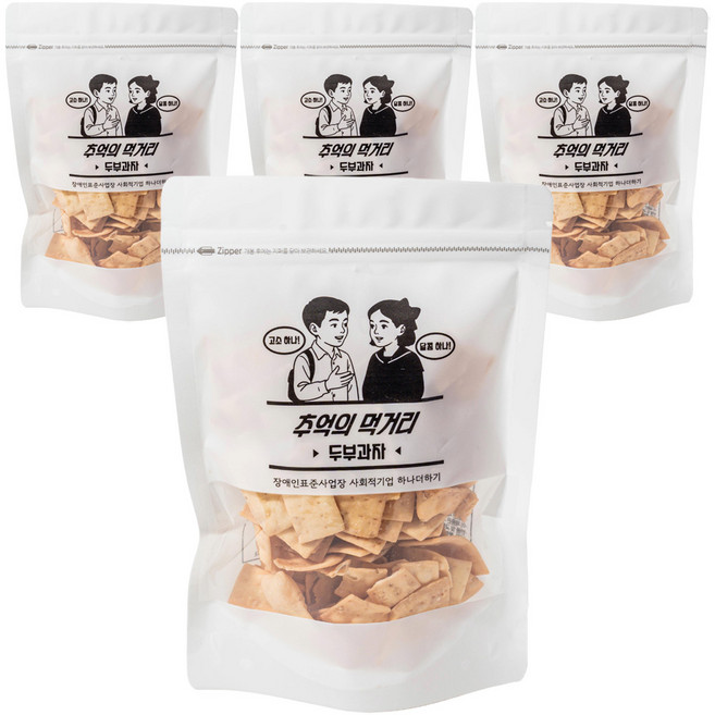 추억의 먹거리 두부과자, 4개, 140g