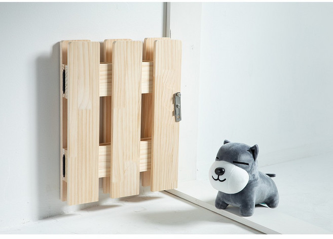 [우쏘] 소형:높이 50cm / 원목 펫테리어 어린이집 유치원 안전문 (강아지 고양이 아기 어린이), 일체형, 가로 (~73.5 CM), 없음, 1개