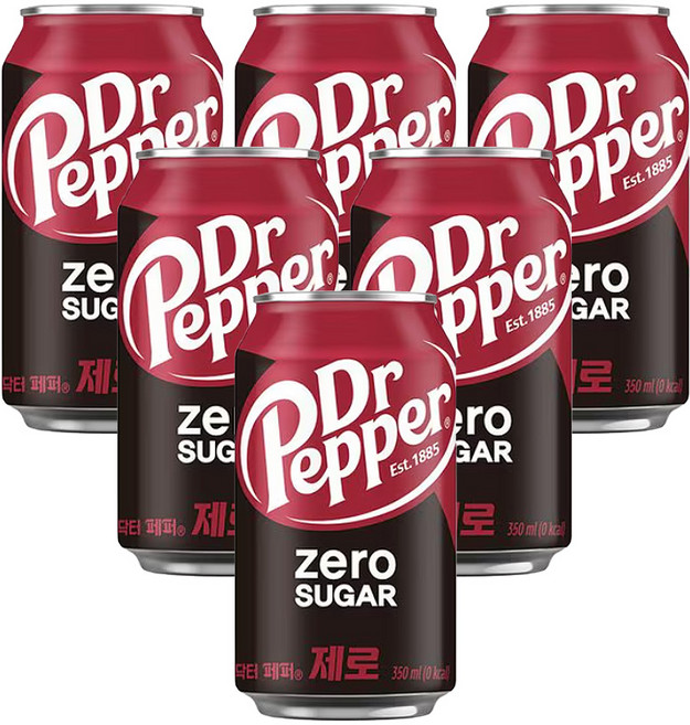 코카콜라 닥터페퍼 체리콕 355ml, 6개