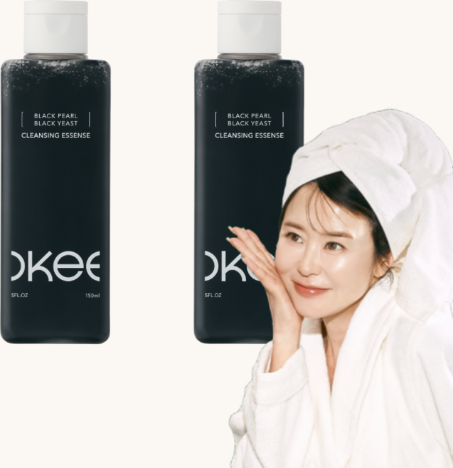 흑진주 흑효모 클렌저 클렌징폼 저자극 약알칼리 세안제 모공세정 피지 블랙헤드 케어 진정보습 모공세정력 99.8% 오키뷰티, 2개, 150ml