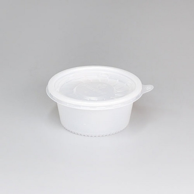 PP소스용기 세트(M-90A/반투명/소/반투명뚜껑)-JT