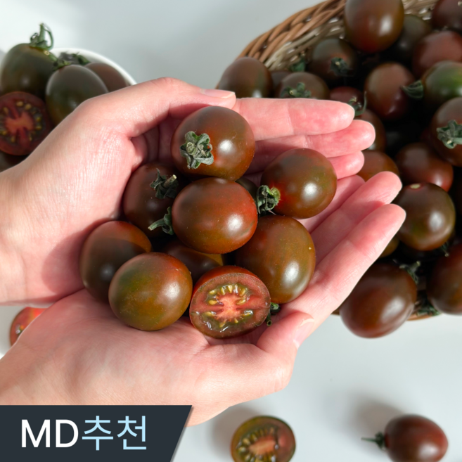 삼시세끼연구소 탱글과즙 터지는 흑대추 방울토마토 대추 방울 토마토, 1세트, 2kg