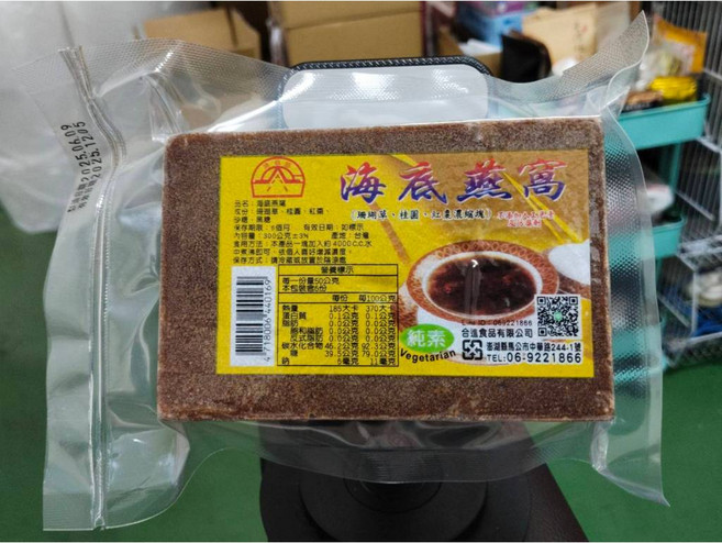 萬泰豐團購 澎湖珊瑚草海燕窩磚300g 桂圓紅棗風味 夏天消暑必備 澎湖名產, 1個, 300份