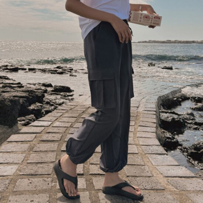 [조아맘] 투웨이 쿨 카고 밴딩 팬츠 234194