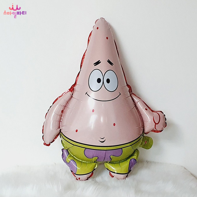 애니메이션 만화 풍선 캐릭터 슈퍼마리오 뽀로로 도라에몽 토이스토리 스폰지밥 스마일파티, 스폰지밥_뚱이