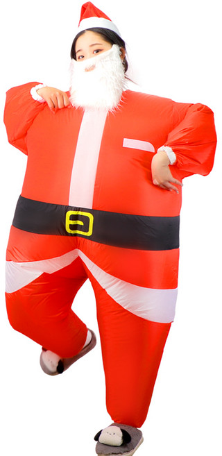 KC인증 에어슈트 할로윈 의상 코스튬, 1개입, 79_산타 에어슈트 아동용 90-140