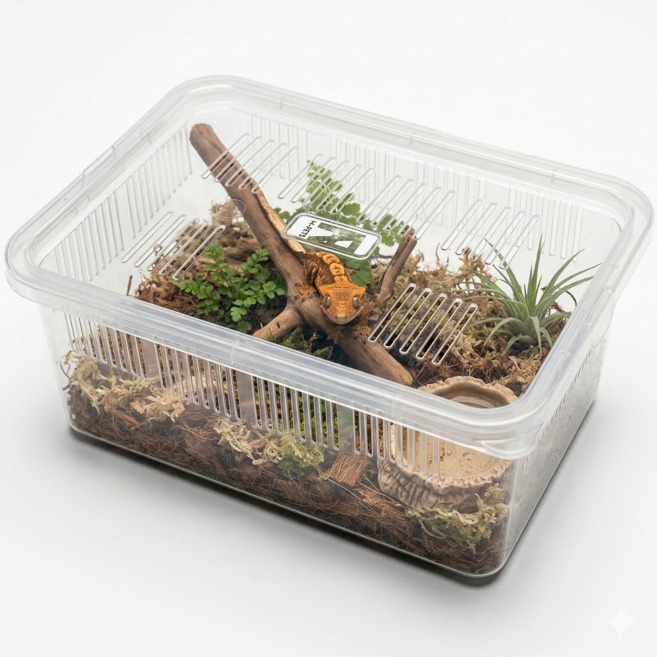 NRC적재형케이지 소사이즈 크레 파충류사육통, 1개, 화이트