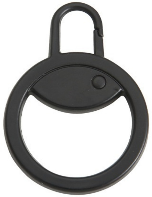 可拆卸式金屬拉鍊頭拉片 萬用箱包外套書包DIY替換拉頭 黑色, 1個