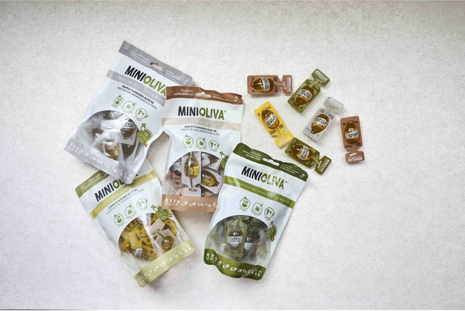 MINIOLIVA 蒜味風味特級初榨橄欖油 隨身包, 12個, 大蒜｜2027.02, 8ml