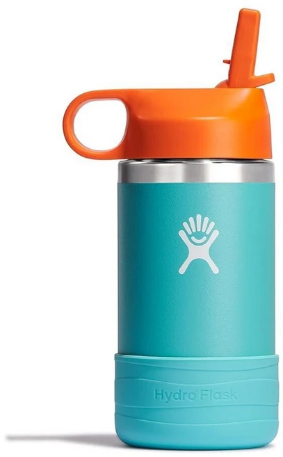 하이드로 플라스크 키즈 와이드 스트로캡앤부트 텀블러 355ml 시스프레이, 355ml(12온스), Seaspray - 쿠팡
