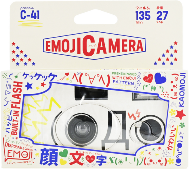 레토 이모지 일회용카메라 27장 35mm필름/RETO EMOJI CAMERA, 1개, 단일제품